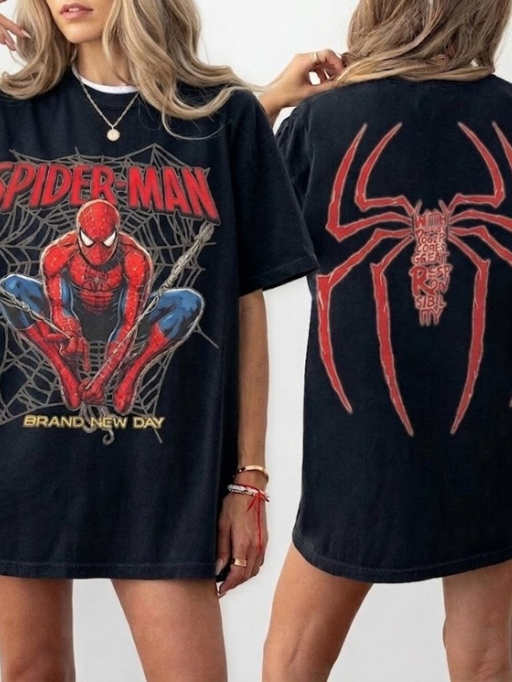 Spider-Man Brand New Day Retro Comic Graphic Tee, Marvel Fan Shirt